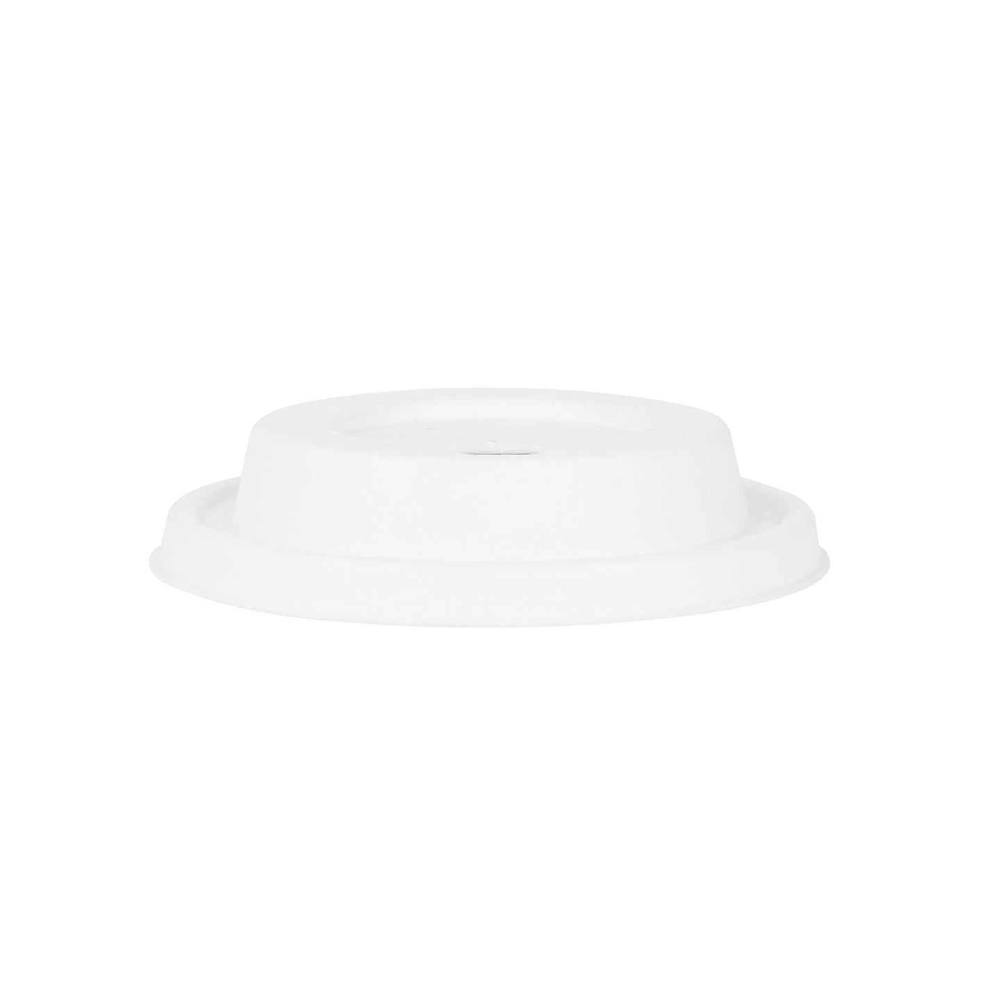 Restpresso White Sugarcane / Bagasse Coffee Cup Lid - Fits 8, 12, 16 and 20 oz, Compostable - 500 count box