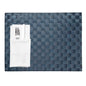 Macroweave Rectangle Navy Blue Woven Placemat - 16" x 12" - 6 count box