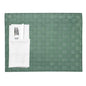 Macroweave Rectangle Green Woven Placemat - 16" x 12" - 6 count box
