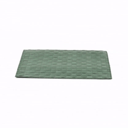 Macroweave Rectangle Green Woven Placemat - 16" x 12" - 6 count box