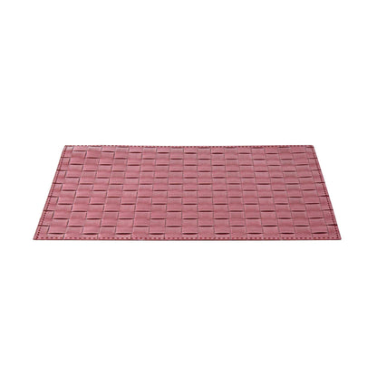 Macroweave Rectangle Red Woven Placemat - 16" x 12" - 6 count box