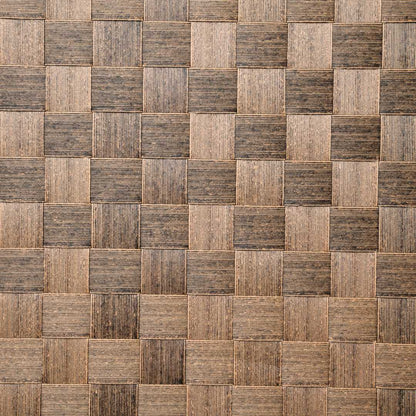 Macroweave Round Brown Placemat - 15" x 15" - 6 count box