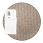 Macroweave Round Light Brown Placemat - 15" x 15" - 6 count box