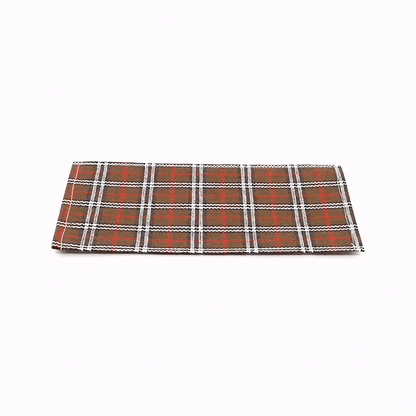 Carmel Mesh Vintage Windowpane Plaid Placemat - 16" x 12" - 6 count box