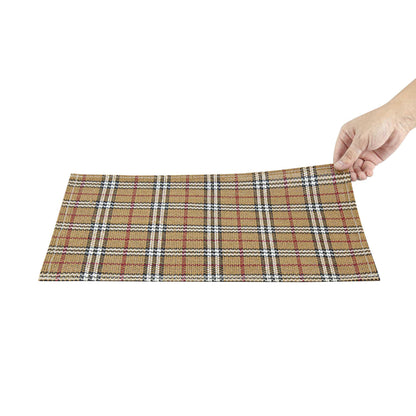Carmel Mesh Vintage Scotch Plaid Placemat - 16" x 12" - 6 count box