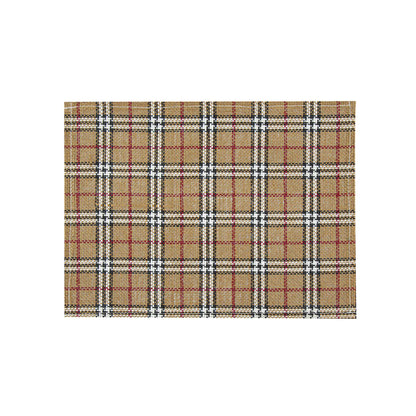Carmel Mesh Vintage Scotch Plaid Placemat - 16" x 12" - 6 count box