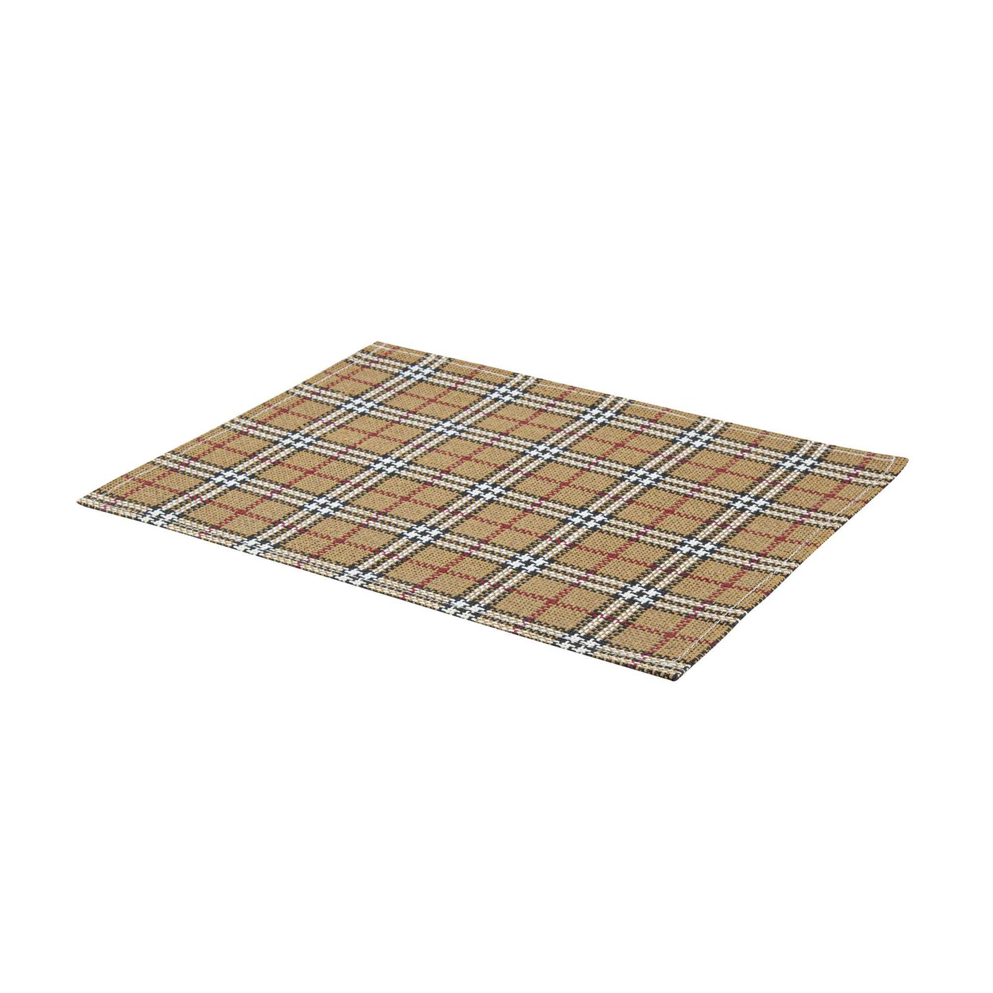 Carmel Mesh Vintage Scotch Plaid Placemat - 16" x 12" - 6 count box