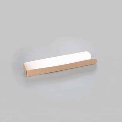 Bio Tek Rectangle Kraft Paper Hot Dog / Sandwich Tray - 11 3/4" x 2" x 1 1/4" - 200 count box