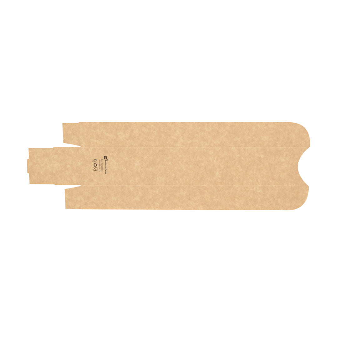 Bio Tek Rectangle Kraft Paper Hot Dog / Sandwich Tray - 11 3/4" x 2" x 1 1/4" - 200 count box