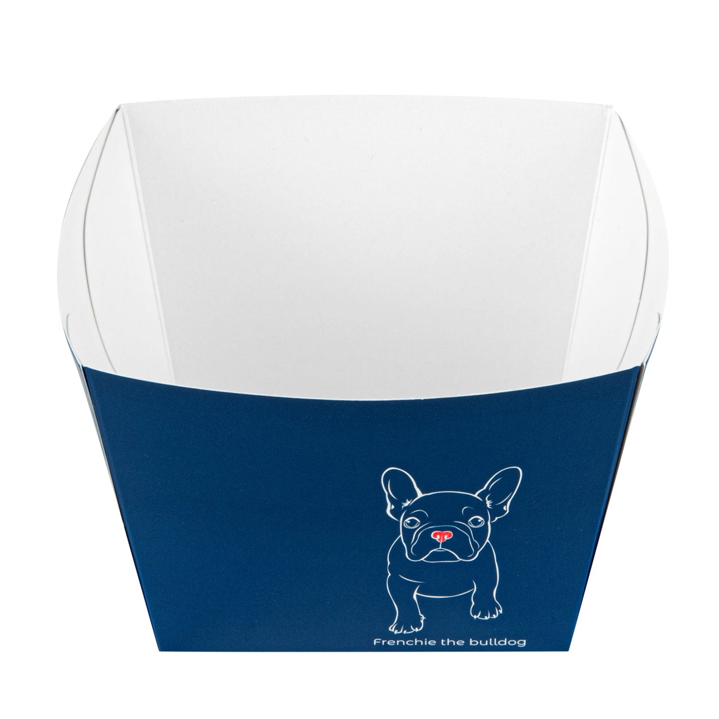 Bio Tek Square Frenchie Paper Snack Box - 5 1/4" x 5 1/4" x 3 1/4" - 200 count box