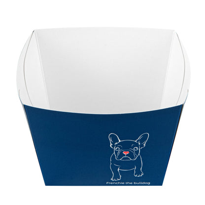 Bio Tek Square Frenchie Paper Snack Box - 5 1/4" x 5 1/4" x 3 1/4" - 200 count box
