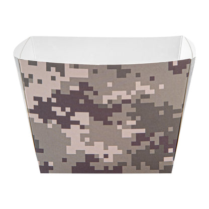 Bio Tek Square Camouflage Paper Snack Box - 5 1/4" x 5 1/4" x 3 1/4" - 200 count box