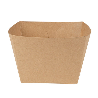 Bio Tek Square Kraft Paper Snack Box - 5 1/4" x 5 1/4" x 3 1/4" - 200 count box