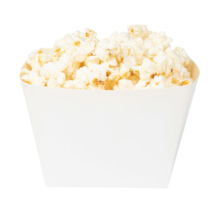 Bio Tek Square White Paper Snack Box - 5 1/4" x 5 1/4" x 3 1/4" - 200 count box