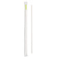 Bev Tek White Paper Straw - Wrapped, Biodegradable, 7.5mm - 10" - 1000 count box
