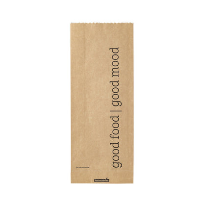 Bag Tek Kraft Paper Printed Foil Bag - Pint Size, Bon Appetit - 4 1/2" x 2" x 11 1/2" - 100 count box