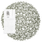 Spinweave Round Green Paper Handmade Placemat - Semi-Disposable - 15" x 15" - 6 count box