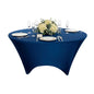 Table Tek Round Blue Spandex Table Cover - Contour Cut - 72" - 1 count box
