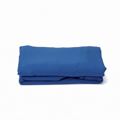 Table Tek Round Blue Spandex Table Cover - Contour Cut - 72" - 1 count box