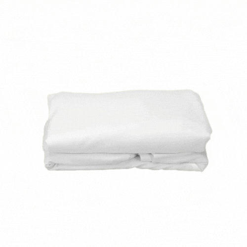 Table Tek Round White Spandex Table Cover - Contour Cut - 72" - 1 count box