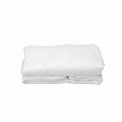 Table Tek Round White Spandex Table Cover - Contour Cut - 72" - 10 count box