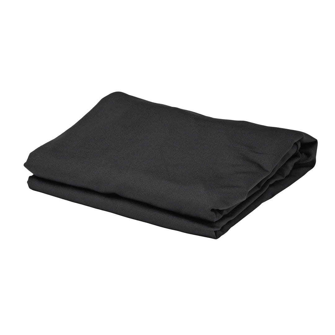 Table Tek Round Black Spandex Table Cover - Bar Height - 32" - 10 count box