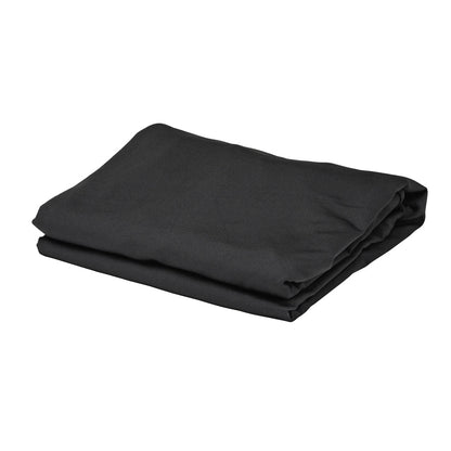 Table Tek Round Black Spandex Table Cover - Bar Height - 32" - 10 count box