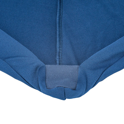 Table Tek Round Blue Spandex Table Cover - Bar Height - 32" - 10 count box