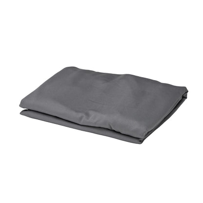 Table Tek Round Charcoal Gray Spandex Table Cover - Bar Height - 32" - 1 count box