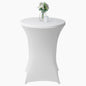 Table Tek Round White Spandex Table Cover - Bar Height - 32" - 1 count box