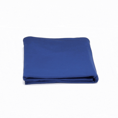 Table Tek Rectangle Blue Spandex Table Cover - Contour Cut - 72" x 30" - 10 count box
