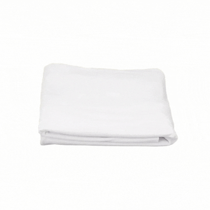 Table Tek Rectangle White Spandex Table Cover - Contour Cut - 72" x 30" - 10 count box