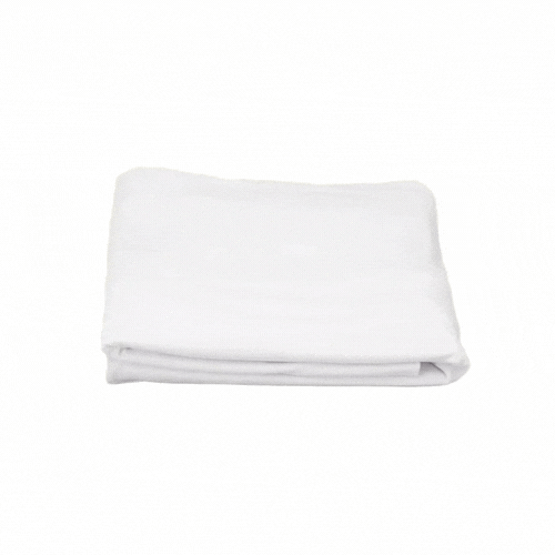 Table Tek Rectangle White Spandex Table Cover - Contour Cut - 96" x 30" - 1 count box