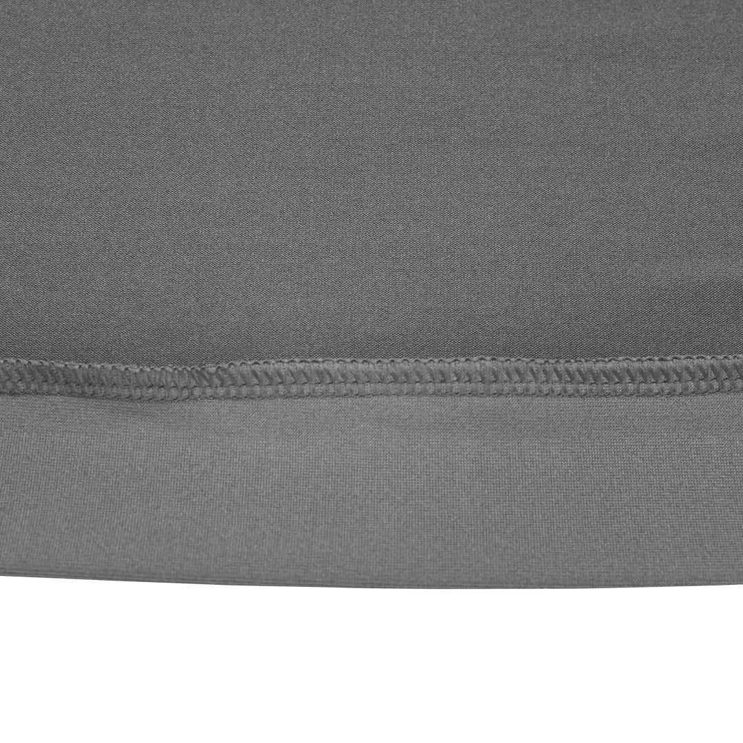 Table Tek Round Gray Spandex Table Cover - Bar Height - 36" - 1 count box