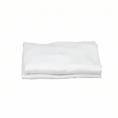 Table Tek Round White Spandex Table Cover - Bar Height - 36" - 10 count box