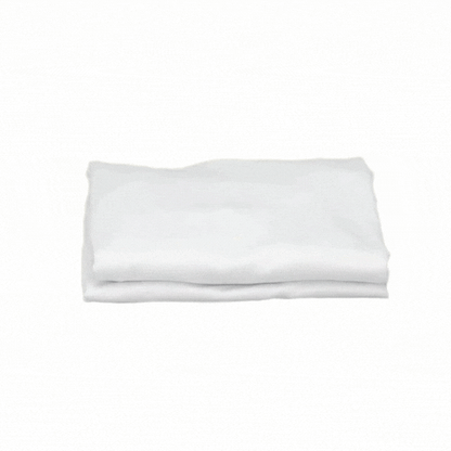 Table Tek Round White Spandex Table Cover - Bar Height - 36" - 10 count box