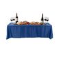 Table Tek Rectangle Blue Polyester Cloth Table Cover - Hemmed - 90" x 132" - 1 count box