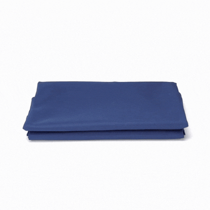 Table Tek Rectangle Blue Polyester Cloth Table Cover - Hemmed - 90" x 132" - 1 count box