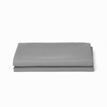 Table Tek Round Gray Polyester Cloth Table Cover - Hemmed - 120" - 1 count box