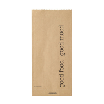 Bag Tek Kraft Paper Printed Foil Bag - Qt. Size, Bon Appetit - 5 1/2" x 3 1/4" x 12" - 100 count box