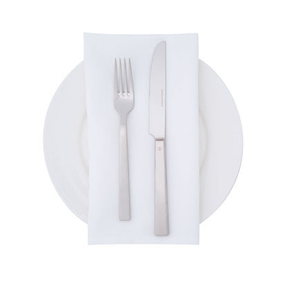 Luxenap White 100% Polyester Cloth Napkin - 20" x 20" - 10 count box