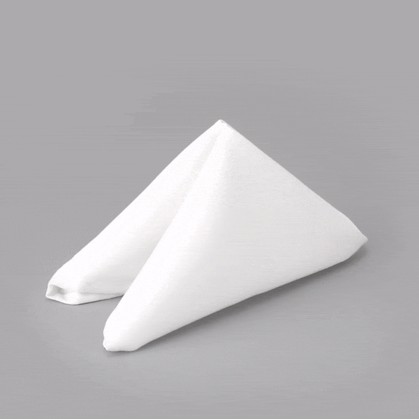 Luxenap White 100% Polyester Cloth Napkin - 20" x 20" - 10 count box