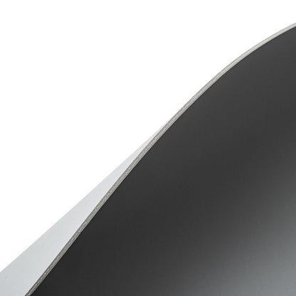 Chef 101 Oval Gray Vinyl Placemat - Embossed - 17 3/4" x 12" - 6 count box