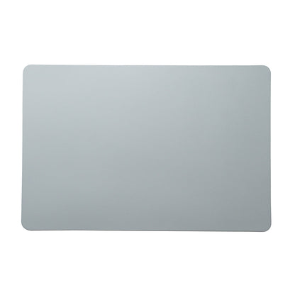 Chef 101 Rectangle Gray Vinyl Placemat - Embossed - 17 3/4" x 12" - 6 count box