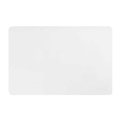 Chef 101 Rectangle White Vinyl Placemat - Embossed - 17 3/4" x 12" - 6 count box