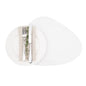 Chef 101 Egg-Shaped White Vinyl Placemat - Embossed - 16" x 12" - 6 count box