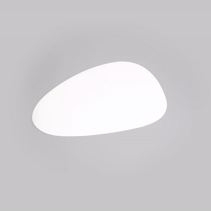 Chef 101 Egg-Shaped White Vinyl Placemat - Embossed - 16" x 12" - 6 count box