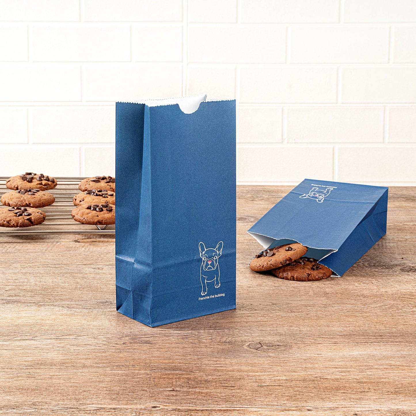 Bag Tek Frenchie Paper Bag - 2 lb - 4 1/4" x 2 1/4" x 8 1/2" - 100 count box