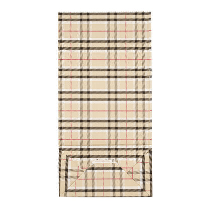 Bag Tek Plaid Paper Bag - 2 lb - 4 1/4" x 2 1/4" x 8 1/2" - 100 count box