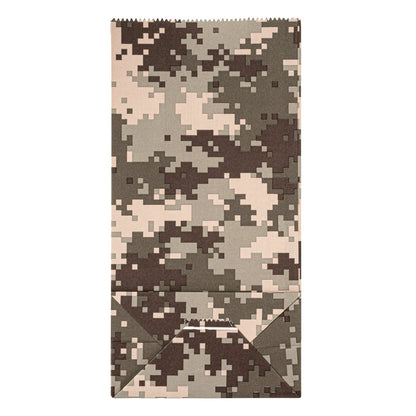 Bag Tek Camouflage Paper Bag - 2 lb - 4 1/4" x 2 1/4" x 8 1/2" - 100 count box